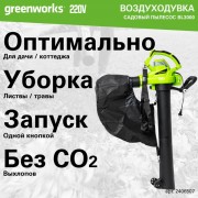 Воздуходувка электрическая Greenworks BL3000 (2406507)