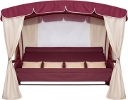 Качели садовые Arno Роттердам (бордовый)