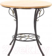 Стол садовый AMC D11 2В1 80x80x76 (коричневый/светлое дерево)