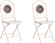 Комплект стульев складных Tetchair Secret De Maison Vicenza (2шт, белый/плитка калейдоскоп)