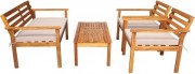 Комплект садовой мебели National Tree Company Из акации / TP6015.0.2 (4 предмета)