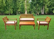 Комплект садовой мебели National Tree Company Из акации / TP6015.0.2 (4 предмета)