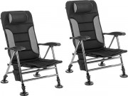 Комплект кресел складных Coyote HYK001 (2шт, черный/серый)
