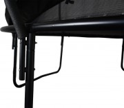 Батут GoUP Luxury 12FT (с сеткой и лестницей, темно-зеленый)