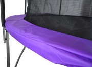 Батут GoUP Elite 12FT (с сеткой и лестницей, фиолетовый)