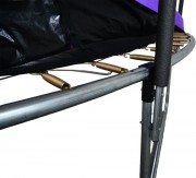 Батут GoUP Elite 12FT (с сеткой и лестницей, фиолетовый)