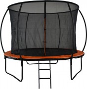 Батут GoUP Luxury 10FT (с сеткой и лестницей, оранжевый)