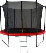 Батут GoUP Elite 10FT (с сеткой и лестницей, красный)