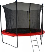 Батут GoUP Elite 10FT (с сеткой и лестницей, красный)