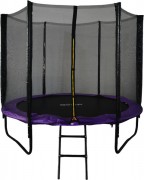 Батут GoUP Prestige 8FT (с сеткой и лестницей, фиолетовый)