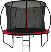 Батут GoUP Luxury 8FT (с сеткой и лестницей, красный)