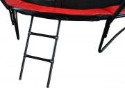 Батут GoUP Luxury 8FT (с сеткой и лестницей, красный)