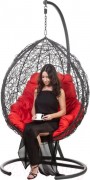 Кресло подвесное BiGarden Tropica Black (красная подушка)