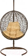 Кресло подвесное BiGarden Kokos Brown (бежевая подушка)