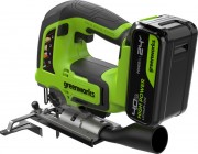 Электролобзик Greenworks GD24JS120 бесщеточный 24V / 3601407CUB (с АКБ 4Ач и ЗУ)