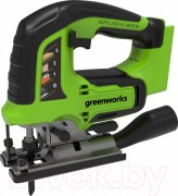 Электролобзик Greenworks GD24JS бесщеточный 24V / 3601407 (без АКБ и ЗУ)