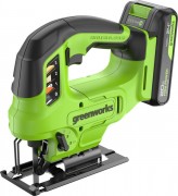 Электролобзик Greenworks GD24JS90 бесщеточный 24V / 3601707CUA (с АКБ 2Ач и ЗУ)