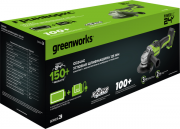 Угловая шлифовальная машина Greenworks GD24AG бесщеточная 24V / 3200207CUB (с АКБ 4Ач и ЗУ)