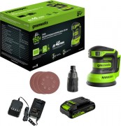 Эксцентриковая шлифовальная машина Greenworks OS325 / 3100907CUA