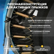 Батут Sundays Favorite Premium-D252/8FT (голубой, с сеткой, с лестницей)