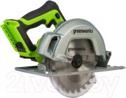 Дисковая пила Greenworks GD24CS бесщеточная 24V / 1500907 (без АКБ и ЗУ)