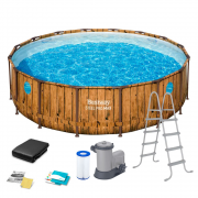 Бассейн каркасный Bestway Power Steel Swim Vista 56725 488x122 см