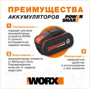 Аккумулятор для электроинструмента Worx WA3648