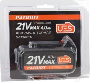 Аккумулятор для электроинструмента PATRIOT BR 21V Max Li-ion 4.0Ah Pro UES