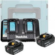 Набор аккумуляторов для электроинструмента Makita BL1860B + зарядное DC18RD + кейс
