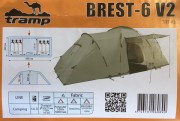 Палатка Tramp Brest 6 Sand V2 / TRT-83s