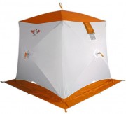 Палатка Пингвин Shelters Призма Композит 1-слойная 185x185 (белый/оранжевый)