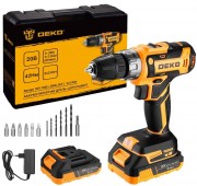 Дрель-шуруповерт Deko Banger 20V ONE+ 083-1109 (с 2-мя АКБ, кейс)