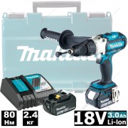 Дрель-шуруповерт аккумуляторная Makita DHP451RFE Дрель-шуруповерт аккумуляторная Makita DHP451RFE