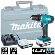Дрель-шуруповерт аккумуляторная Makita DF347DWE Дрель-шуруповерт аккумуляторная Makita DF347DWE