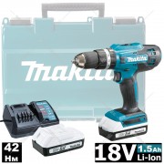 Дрель-шуруповерт ударная аккумуляторная Makita HP488DWE Дрель-шуруповерт ударная аккумуляторная Makita HP488DWE