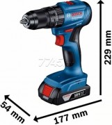 Дрель-шуруповерт аккумуляторная BOSCH GSB 185-Li (06019K3100) Дрель-шуруповерт аккумуляторная BOSCH GSB 185-Li (06019K3100)