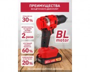 Дрель-шуруповерт аккумуляторная WORTEX BD 2025 DLi (BD2025DLi1029)