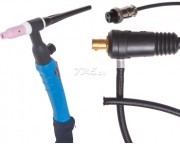 Горелка сварочная TIG WGT-26V (4м, 250А, разъем 35-50, вентиль) SOLARIS