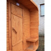 Баня квадро-бочка ComfortProm 3 метра + крыльцо, печной узел и предбанник Баня квадро-бочка ComfortProm 3 метра + крыльцо, печной узел и предбанник