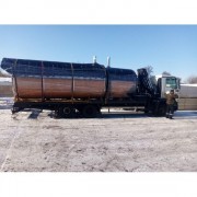 Баня-бочка ComfortProm 5 метров с печным узлом и помывочной + козырек Баня-бочка ComfortProm 5 метров с печным узлом и помывочной + козырек