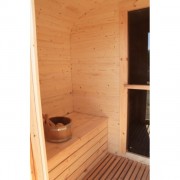 Баня квадро-бочка ComfortProm 4 метра с печным узлом