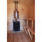 Баня квадро-бочка ComfortProm 2 метра с печным узлом