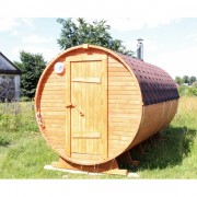 Баня-бочка ComfortProm 4 метра с печным узлом Баня-бочка ComfortProm 4 метра с печным узлом