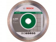 Алмазный круг 200х25.4 мм по керамике сплошн. BEST FOR CERAMIC BOSCH (сухая/мокрая резка)