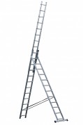 Лестница алюминиевая трехсекционная 12 ступеней STAIRS AL312