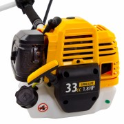 Триммер бензиновый DT 33S, 33 см3, 1.8 л с, разъемная штанга, состоит из 2 частей Denzel